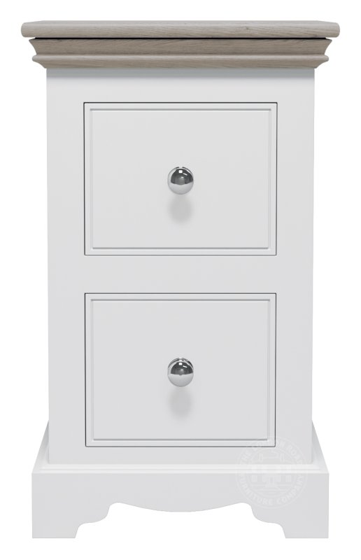 London Road Willow 2 Drawer Bedside