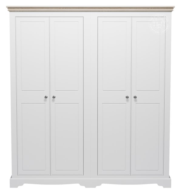 Willow 4 Door Narrow Wardrobe (Optional Drawers)