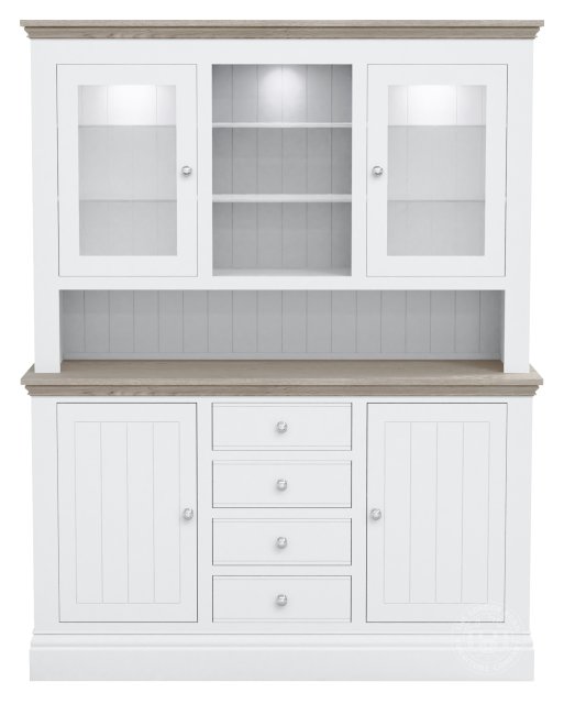 Atlantic Medium Dresser with Glazed Doors &amp; Shelves