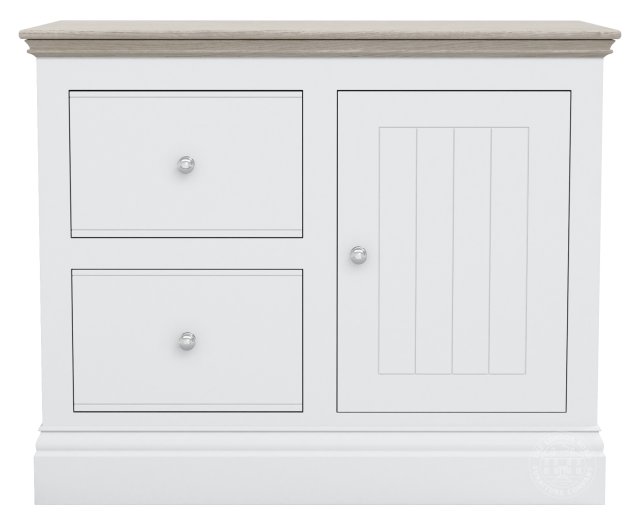 Atlantic 2 Drawer 1 Door Filing Cabinet