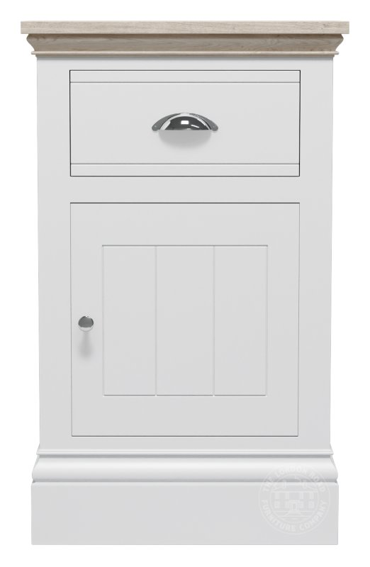 London Road Atlantic 1 Door 1 Drawer Bedside