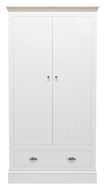 Atlantic 2 Door Small Wardrobe with 1 Drawer