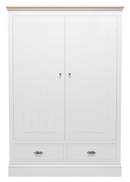 Atlantic 2 Door Large Wardrobe With 2 Drawers