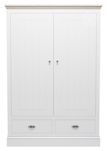 Atlantic 2 Door Large Wardrobe With 2 Drawers