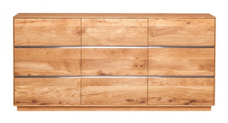 London Road Thor 3 Door Oak Sideboard