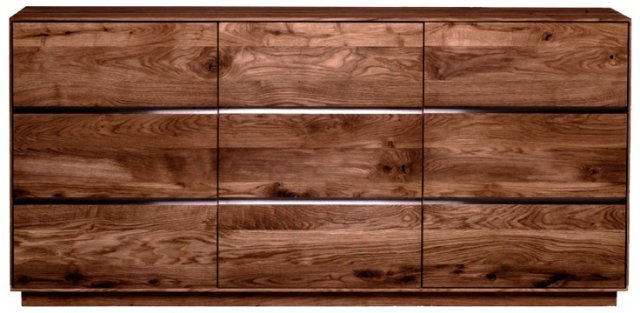 Thor 3 Door Walnut Sideboard