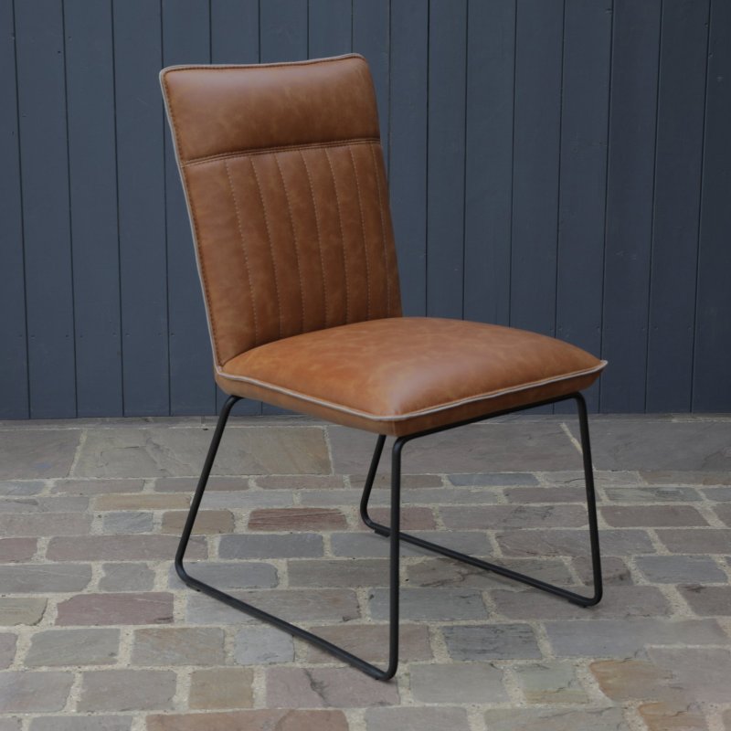 London Road Pin Dining Chair Tan