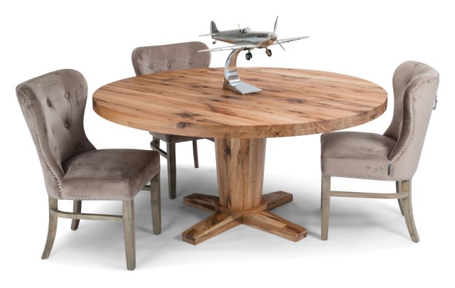 Zenith Round Oak Dining Table