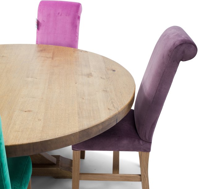 London Road Bespoke Round Oak Dining Table London Road Furniture