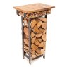Deco-style Log and Kindling Table