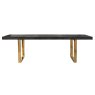 Blackbone Gold 195-265cm Extending Dining Table
