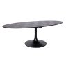 Blax Black 230cm Oval Dining Table