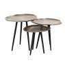 Volenta Champagne Gold Set of 3 Coffee Tables