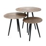 Vittorio Champagne Gold Set of 3 Coffee Tables