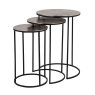 Nolan Champagne Gold Set of 3 Coffee Tables