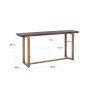 Cromford Mill Brushed Gold Wall Table