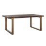 Cromford Mill Brushed Gold Dining Table