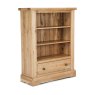 Reims Low Wide Oak Bookcase