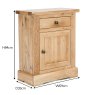 London Road Reims 1 Drawer 1 Door Oak Cupboard