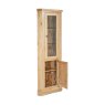 London Road Reims Oak Corner Glazed Display Cabinet