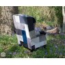 London Road Sofas Butterfly Patchwork Armchair - Grey