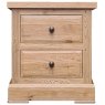Reims 2 Drawer Oak Bedside