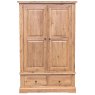 Reims Large Oak Wardrobe with 2 Drawers