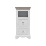 Willow Narrow 2 Drawer Open Shelf Bedside