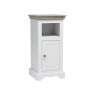 Willow Narrow 1 Door Open Shelf Bedside