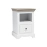 London Road Willow 1 Drawer Open Shelf Bedside