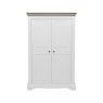 Willow LOW 2 Door Narrow Full Hanging Wardrobe