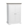 Willow LOW 2 Door Narrow Full Hanging Wardrobe