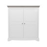 Willow LOW 2 Door Wide Full Hanging Wardrobe