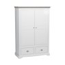 Willow 2 Door Wide Wardrobe with 2 Drawers