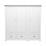 Willow 3 Door Wide Wardrobe (Optional Drawers)