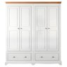 London Road Willow 4 Door Small Wardrobe (Optional Drawers)