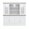 Atlantic Large Dresser with Full Glazed Doors &amp; Shelves