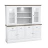 Atlantic Large Dresser with Full Glazed Doors & Shelves
