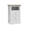 London Road Atlantic 2 Drawer Open Shelf Bedside