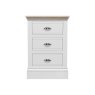 Atlantic 3 Drawer Large Bedside Table