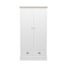 Atlantic 2 Door Small Wardrobe with 1 Drawer