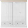 London Road Atlantic 4 Door Narrow Wardrobe