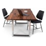 Thor Walnut Dining Table With Metal Leg