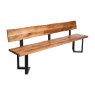 Thor Oak Bench With Back