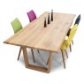 Thor Oak Dining Table With Wooden Leg