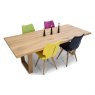 Thor Oak Dining Table With Wooden Leg