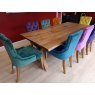 London Road Thor Oak Dining Table With Wooden Leg