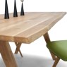 Liberty Oak Dining Table With Metal Leg