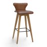 Brees New World Luna Bar Stool With Metal Legs