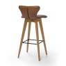 Brees New World Luna Bar Stool With Metal Legs